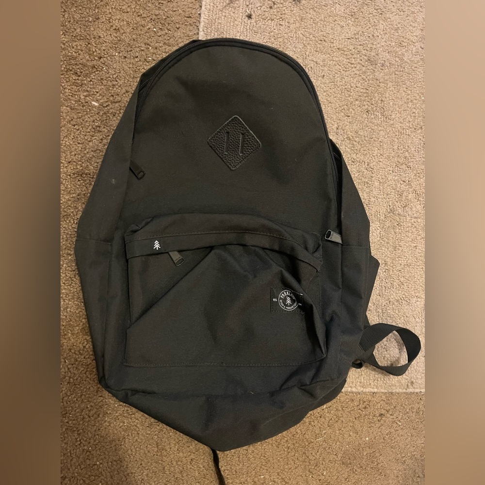 Parkland Kingston Black Durable Water Resistant Skater Backpack